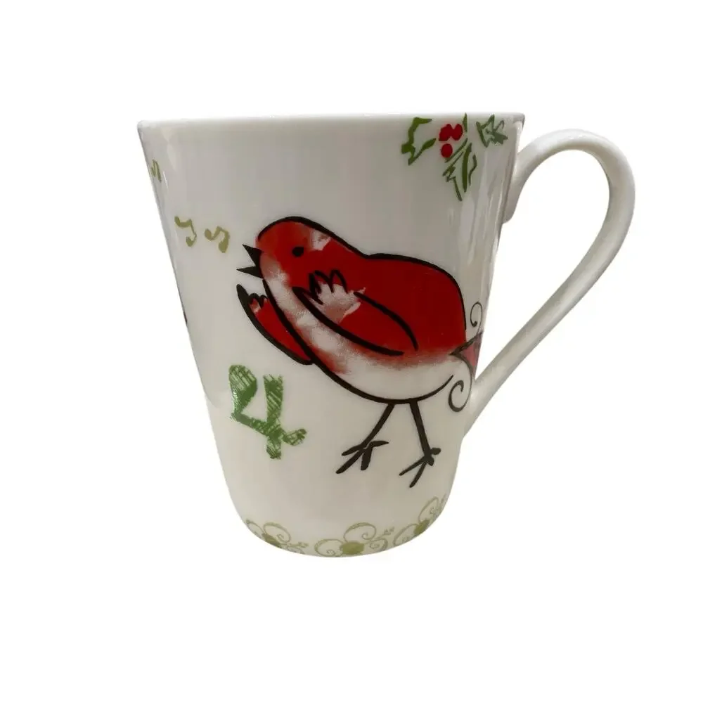 ONE Lenox Porcelain Mug - “12 Days of Christmas” (Days 4, 5, 6) Replacement Cup